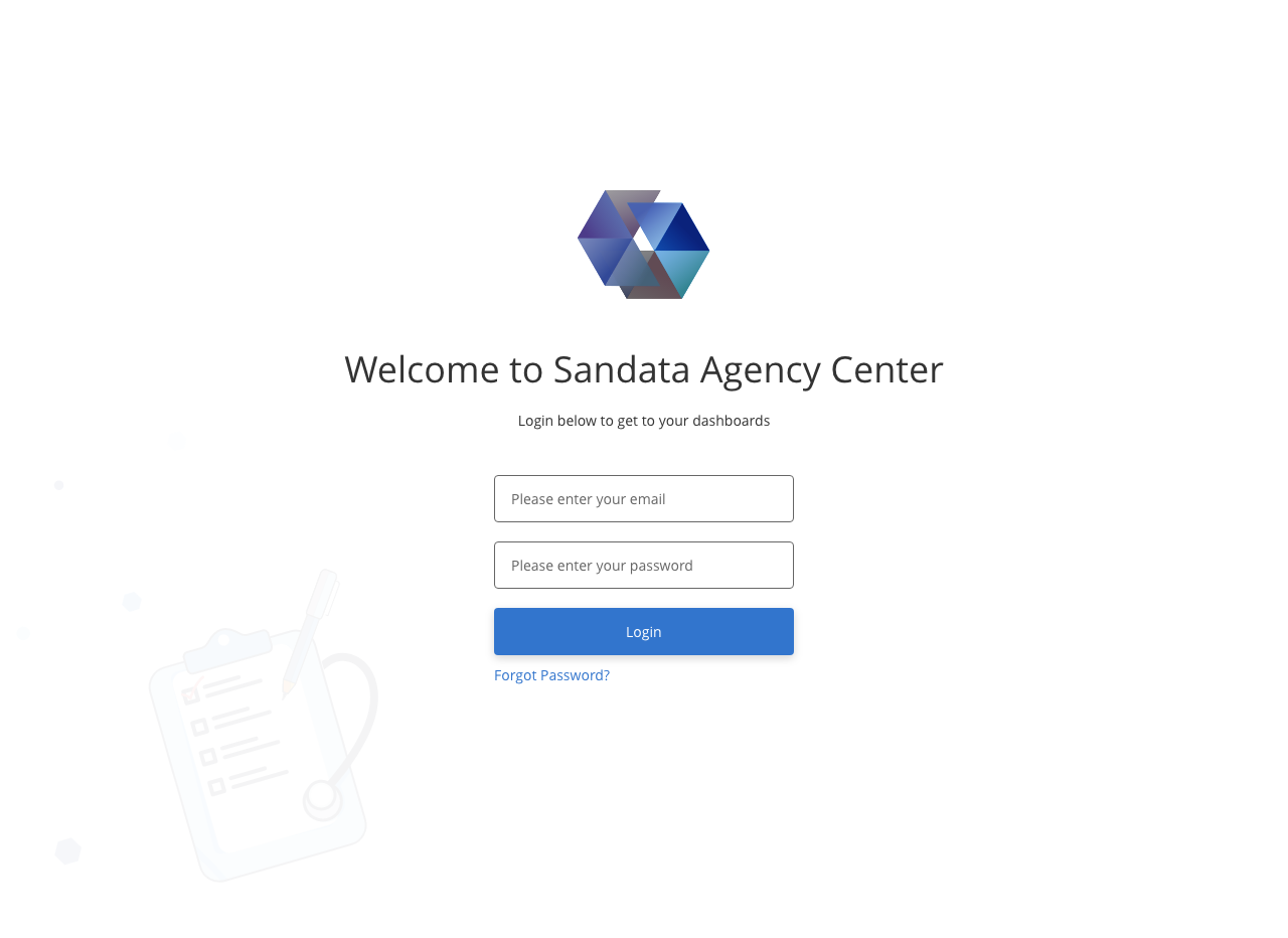 San Agency Center - Login